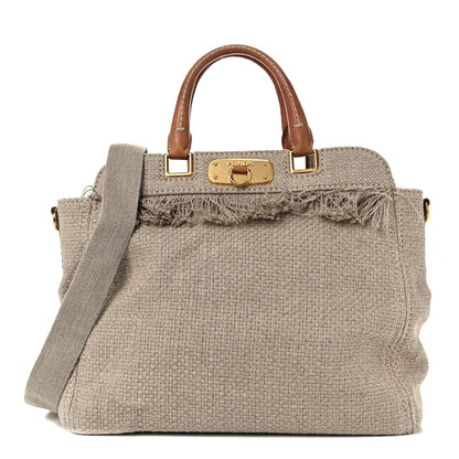 Prada Lino Tote Corda 1 of 17