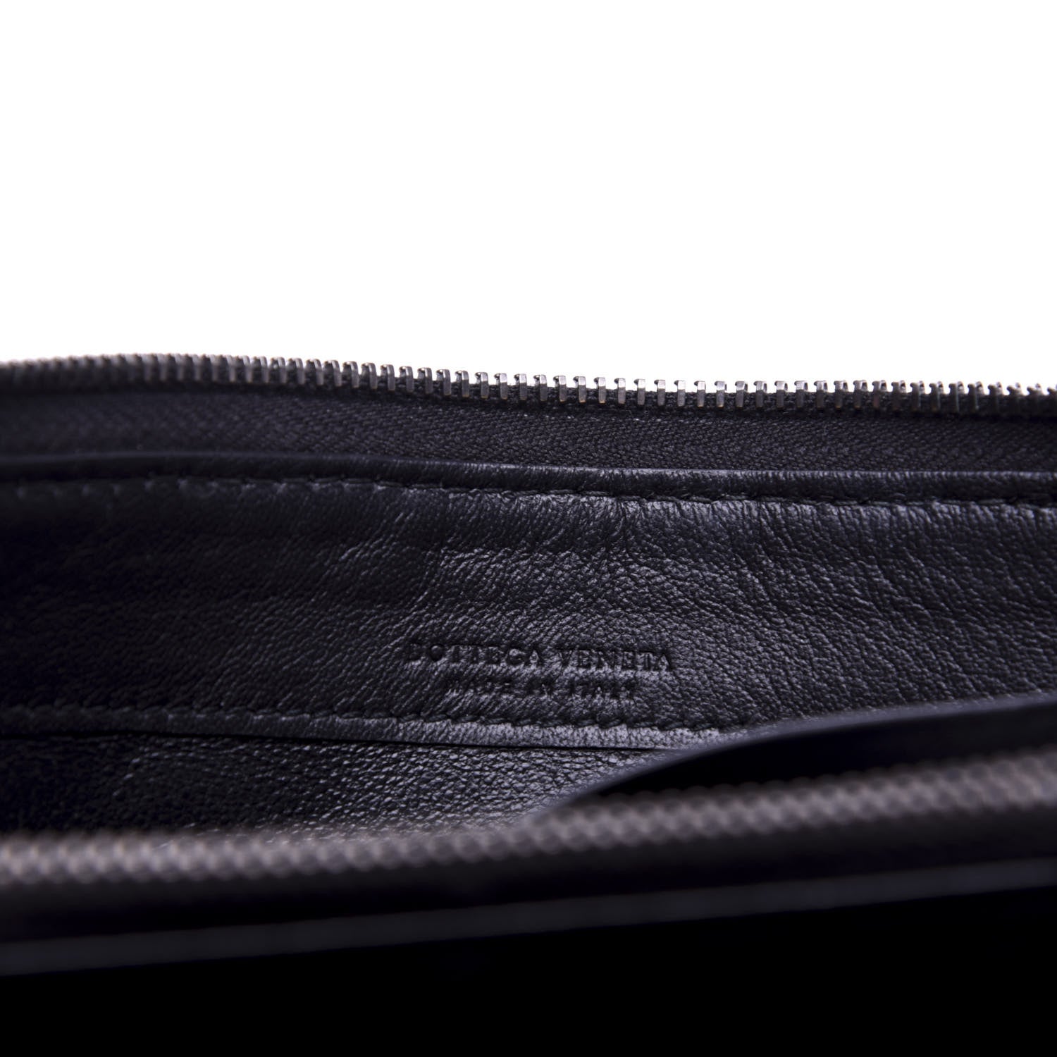 Bottega Veneta Nappa Intrecciato Zip Around Wallet Black 6 of 6
