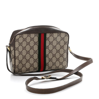 Gucci GG Supreme Monogram Web Crossbody Bag Brown 3 of 11