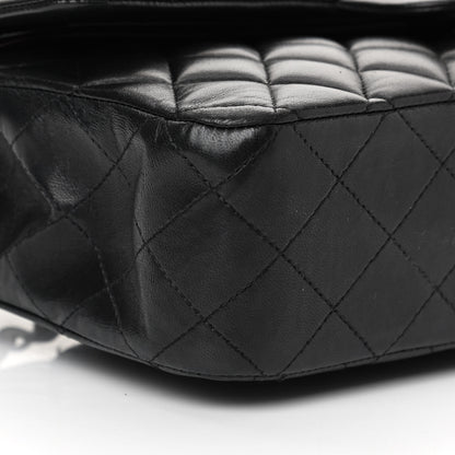 Chanel Lambskin Quilted Medium Double Flap Black 15 of 32