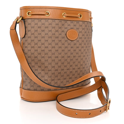 Gucci X DISNEY Mini Vintage GG Supreme Monogram Bucket Bag Beige Vintage Sun Oil 3 of 11