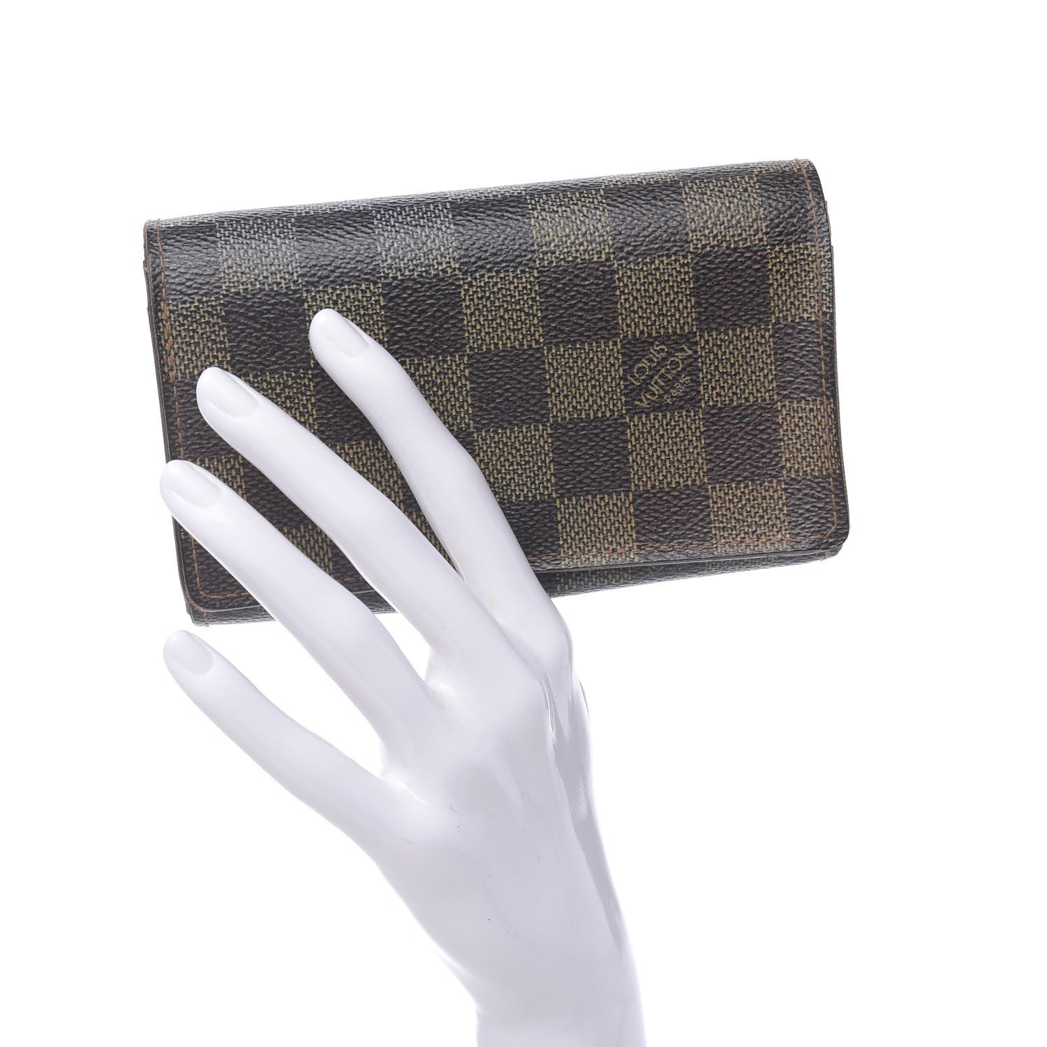 Louis Vuitton Damier Ebene Porte-Monnaie Billets Tresor Wallet 2 of 15