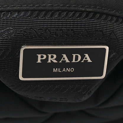 Prada Re-Nylon Quilted Padded Flap Shoulder Bag Black 7 of 12
