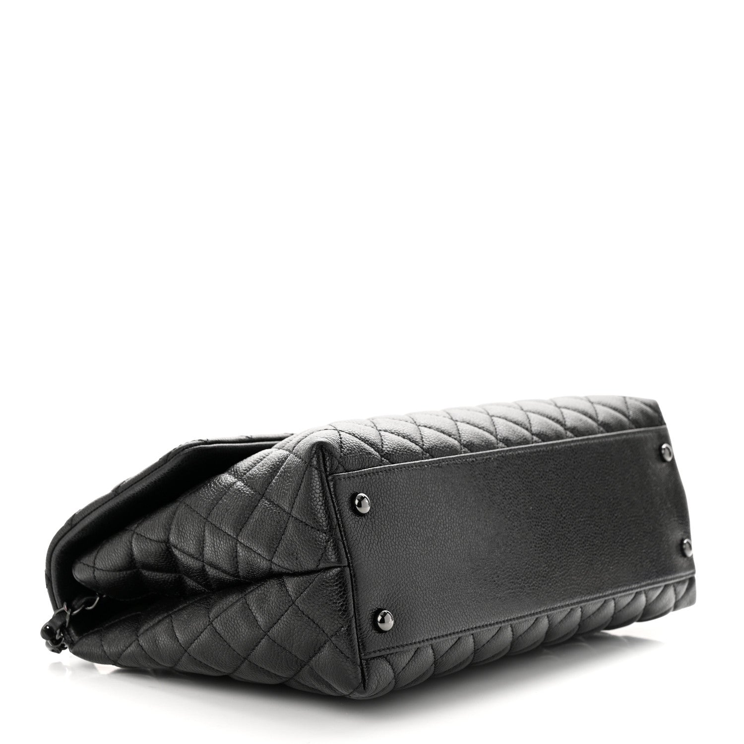 Chanel Caviar Quilted Medium Coco Handle Flap So Black 4 of 10