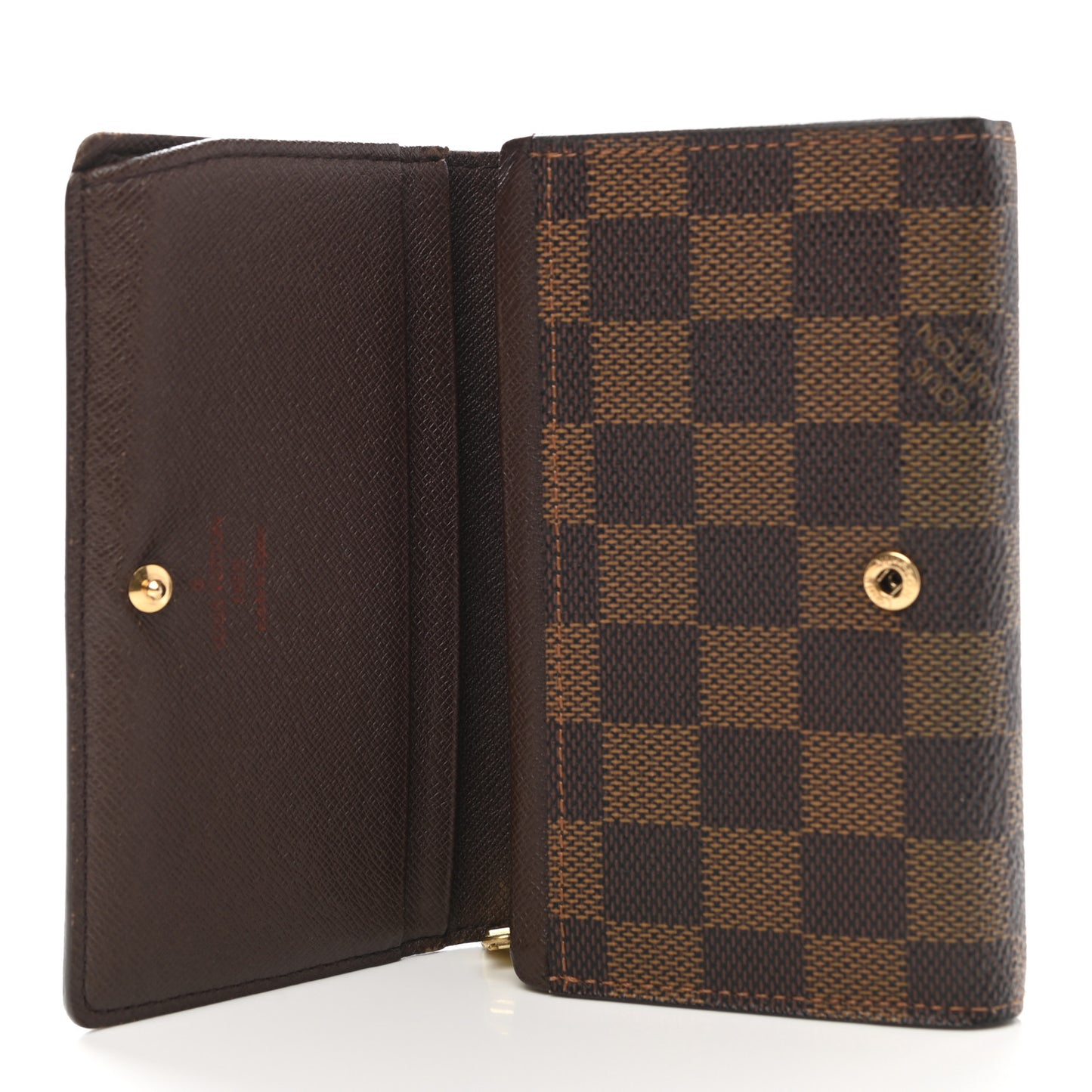 Damier Ebene Porte-Monnaie Billets Tresor Wallet