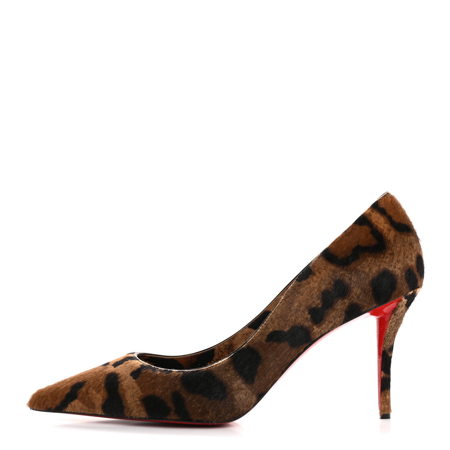 Christian Louboutin Pony Hair Bengali Print Miss Z 80 Pumps 39 Brown 1 of 9