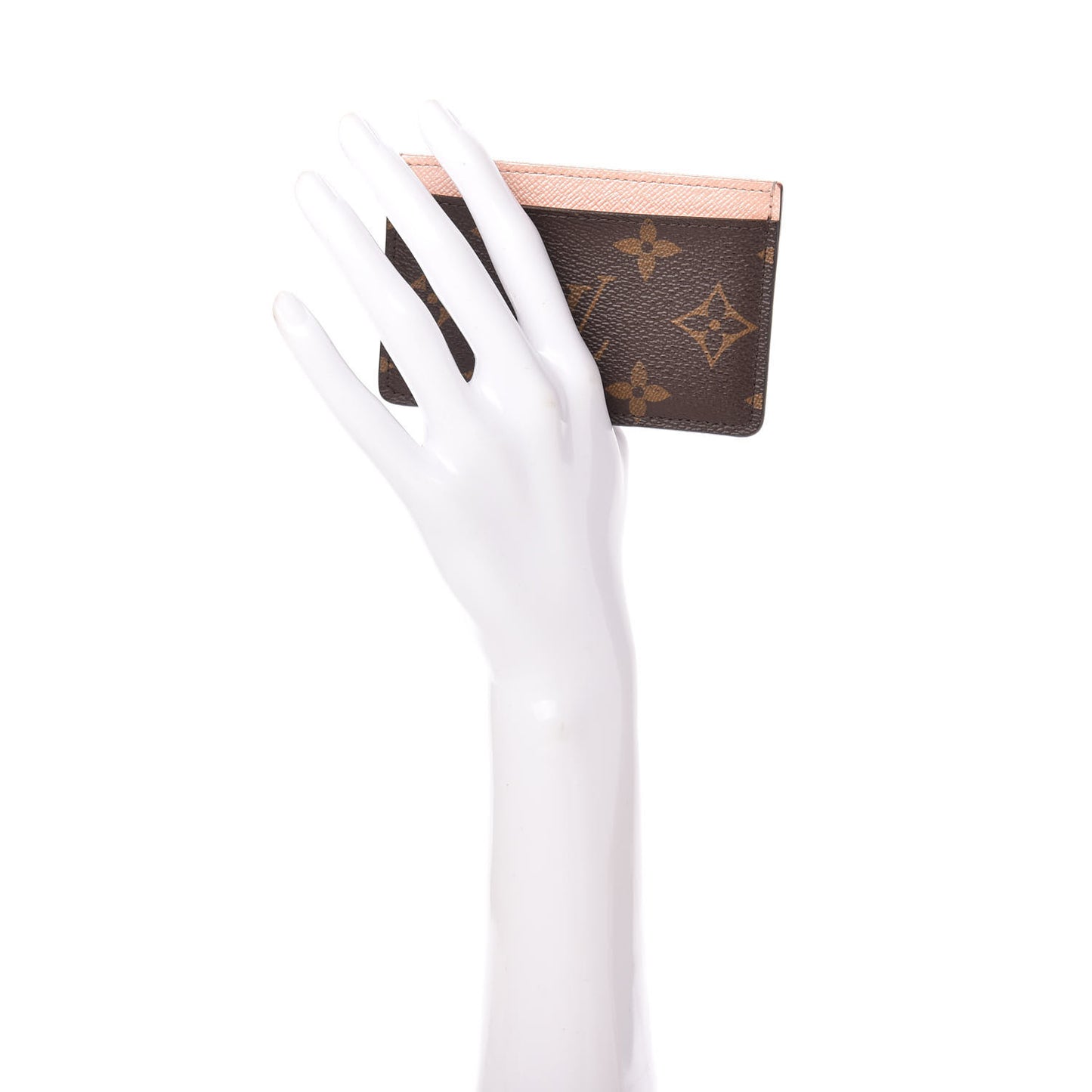 Monogram Card Holder Rose Nacre