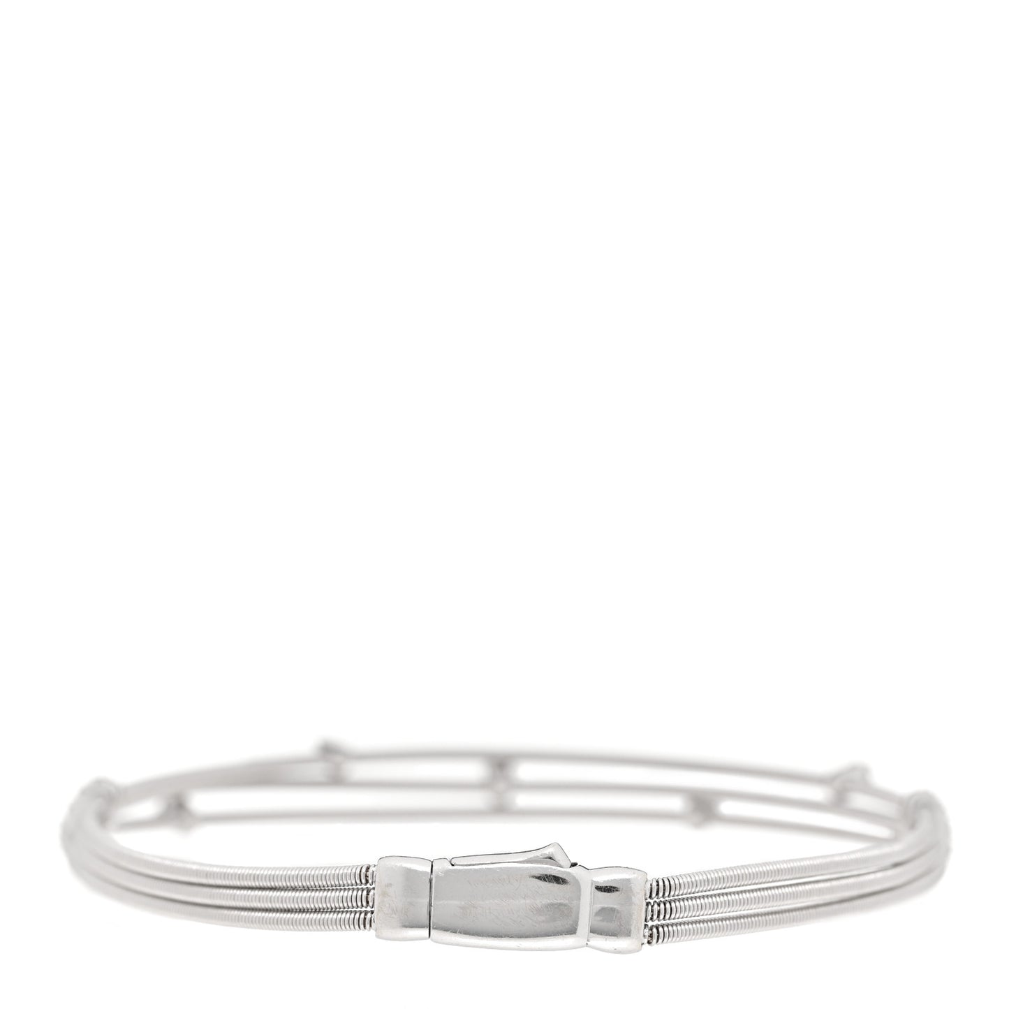 18K White Gold Diamond Goa Three Strand Bracelet