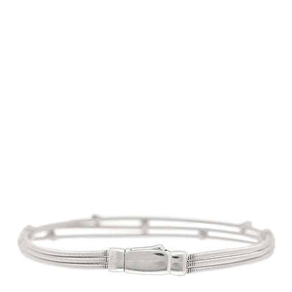 Marco Bicego 18K White Gold Diamond Goa Three Strand Bracelet 2 of 5
