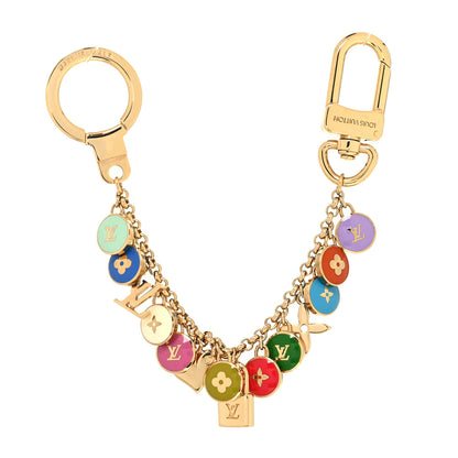 Louis Vuitton Metal Enamel Pastilles Key Chain Bag Charm Multicolor 1 of 4