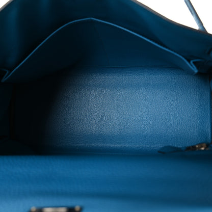 Hermes Togo Kelly Retourne 32 Bleu Izmir 5 of 12