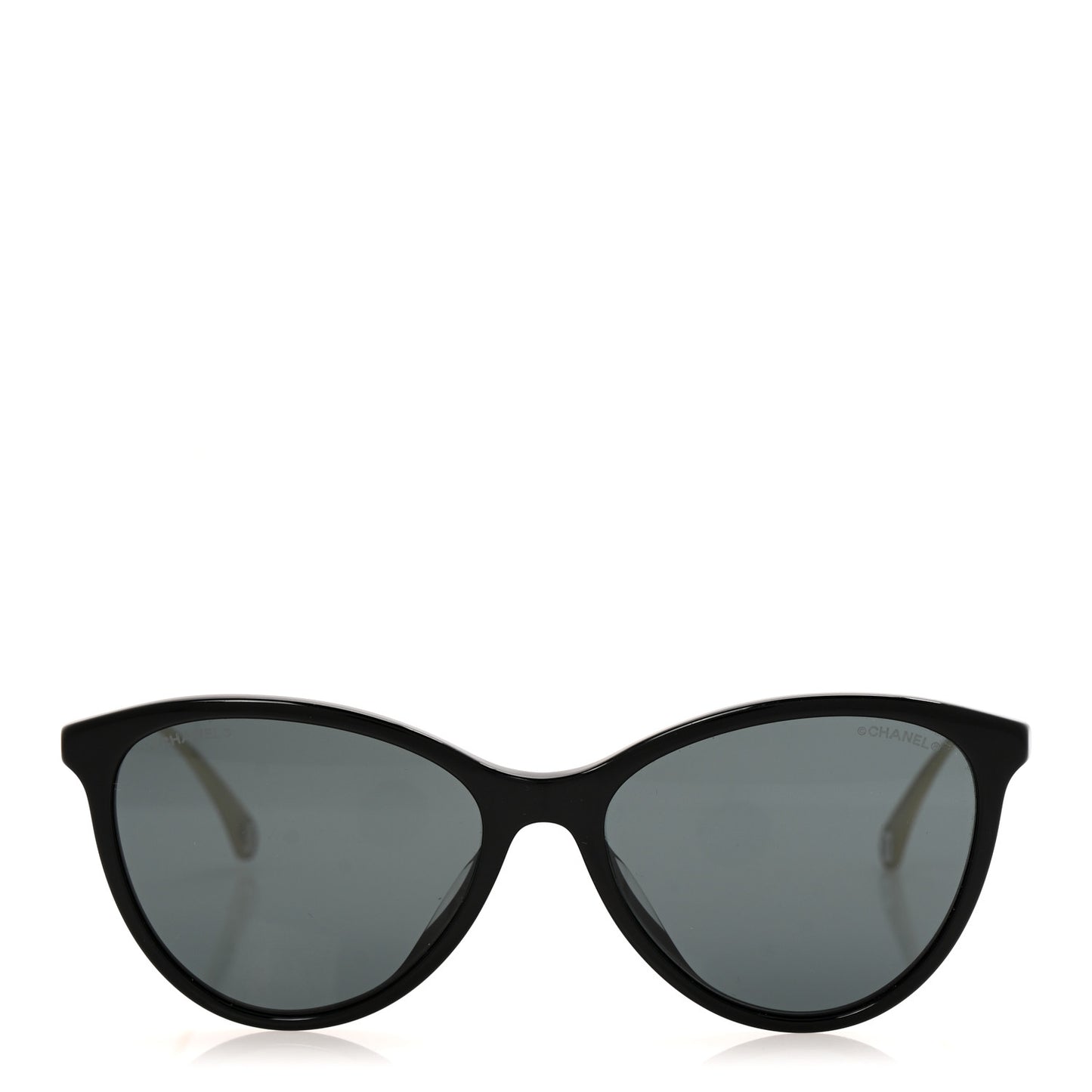 Acetate Metal Butterfly Sunglasses 5459-A Black Gold