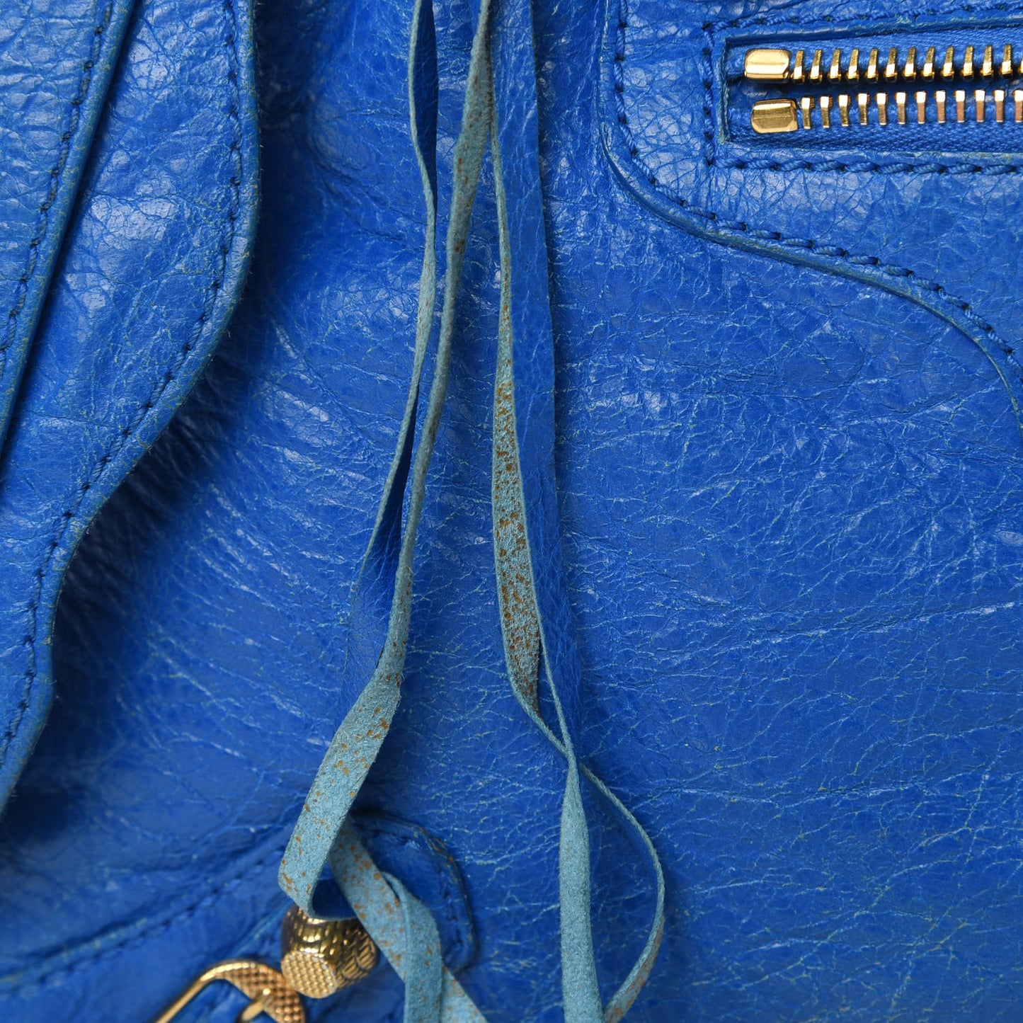 Agneau Giant 12 Gold Hardware City Bleu Lazuli