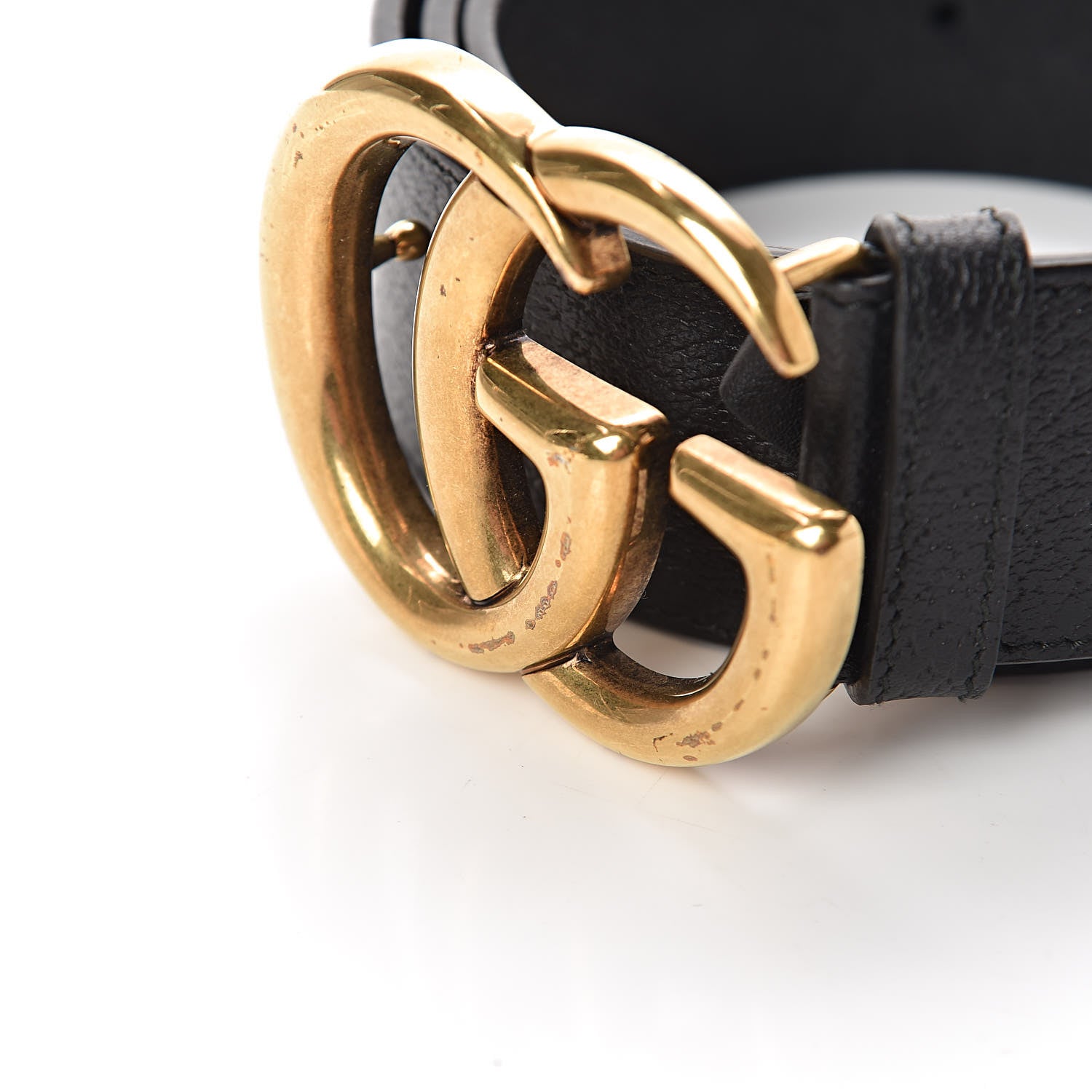 Gucci Textured Calfskin Double G 40mm Belt 90 36 Black 4 of 7