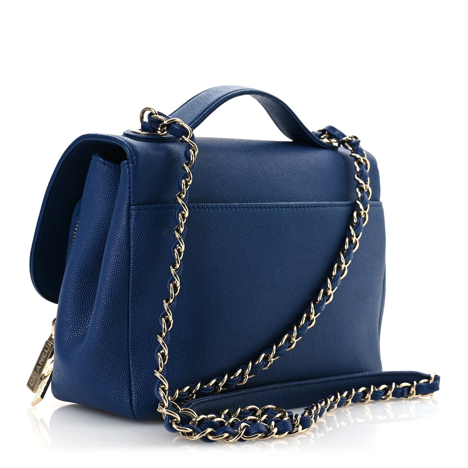 Chanel Caviar Quilted Medium Business Affinity Flap Dark Blue 3 of 10