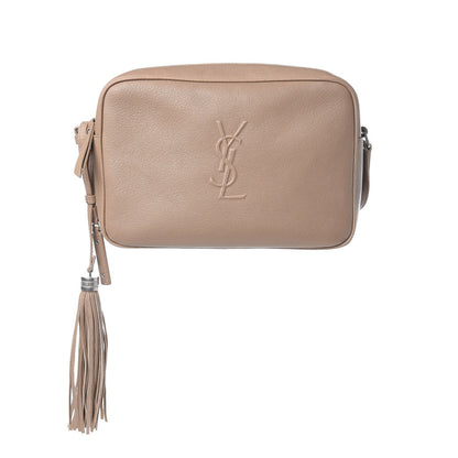 Saint Laurent Lambskin Monogram Small Lou Camera Bag Dark Beige 1 of 7
