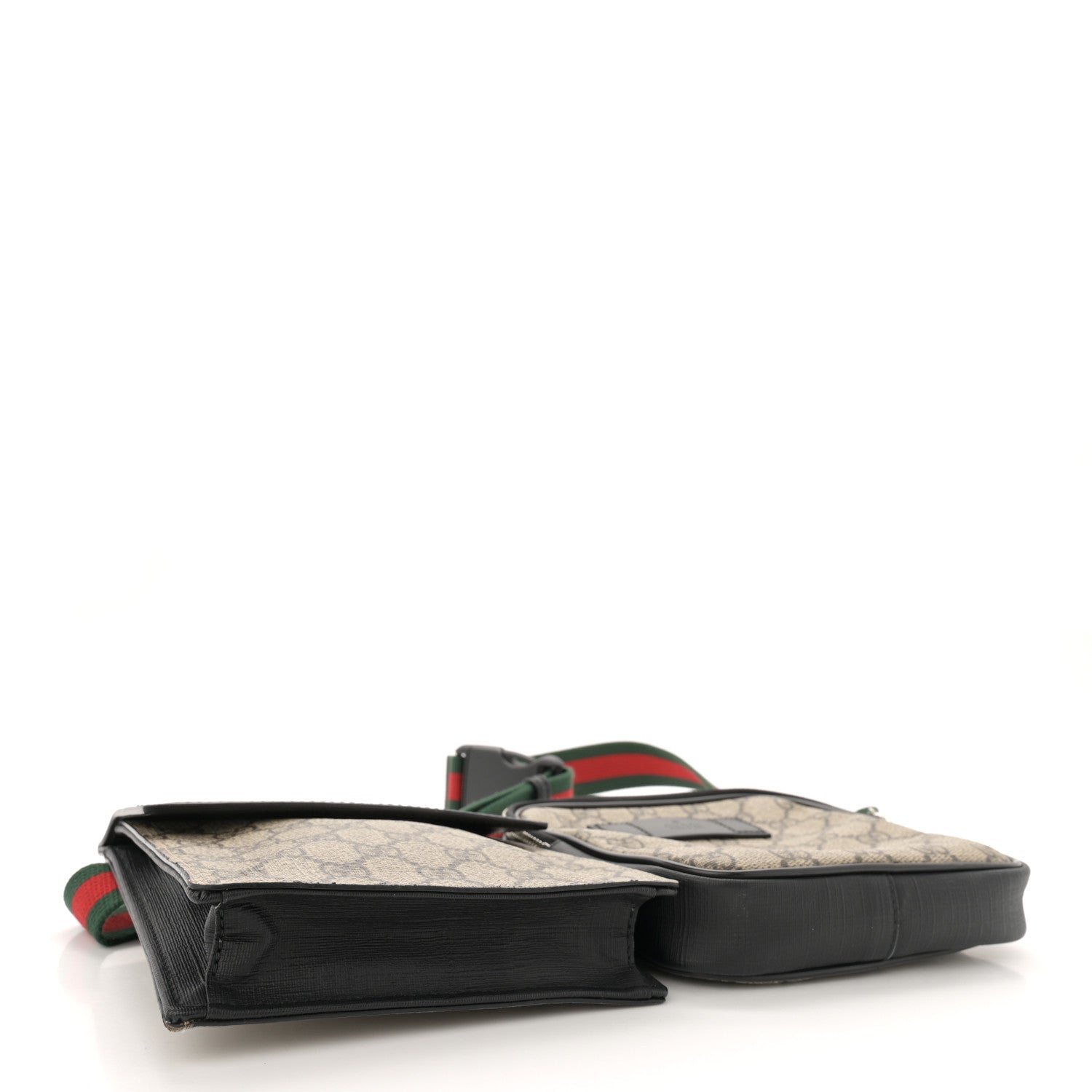 Gucci GG Supreme Monogram Web Belt Bag Black 4 of 13