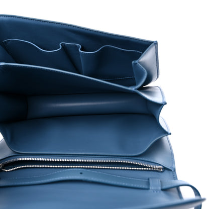 Celine Box Calfskin Medium Classic Box Flap Bag Slate Blue 5 of 10