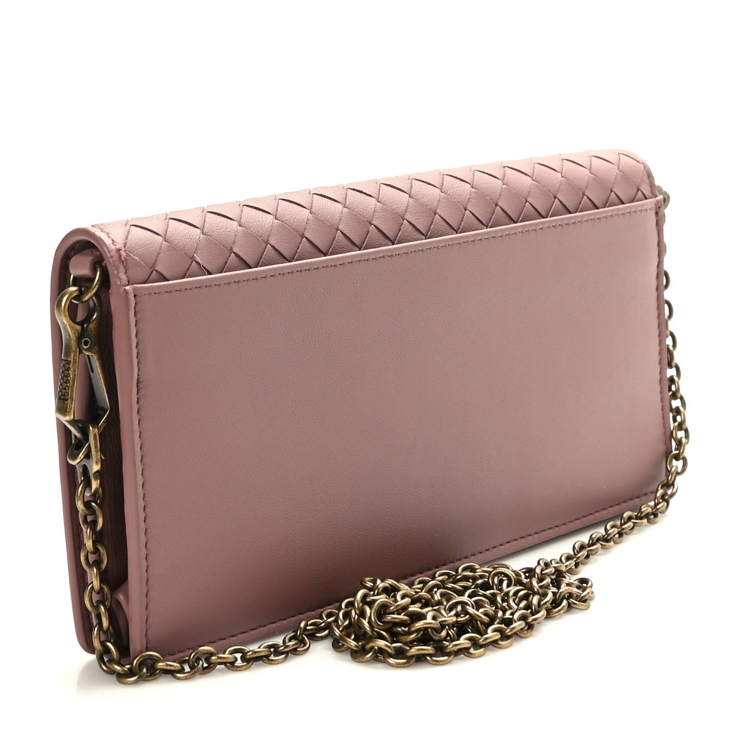 Nappa Intrecciato Continental Wallet on Chain Violet