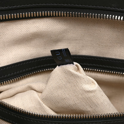 Gucci Calfskin GG Tennis Embossed Tote Bag Black 8 of 11
