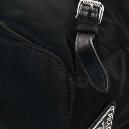 Prada Nylon New Vela Studded Backpack Black 11 of 14
