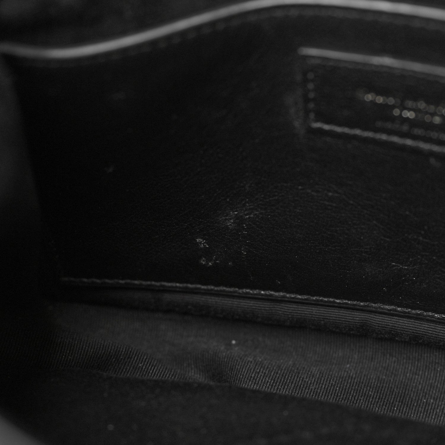 Saint Laurent Crinkled Calfskin Matelasse Monogram Baby Niki Chain Satchel Black 6 of 7