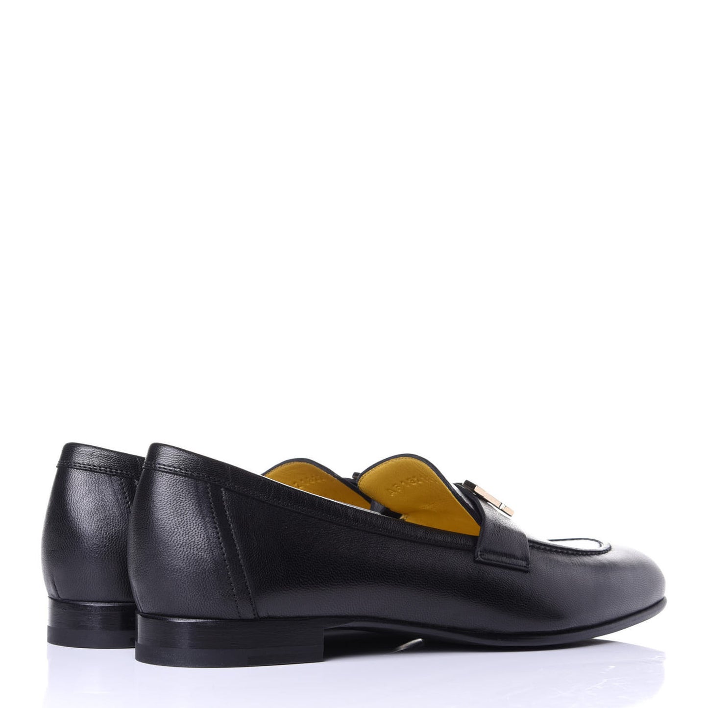 Goatskin Womens Paris Loafers 38.5 Black