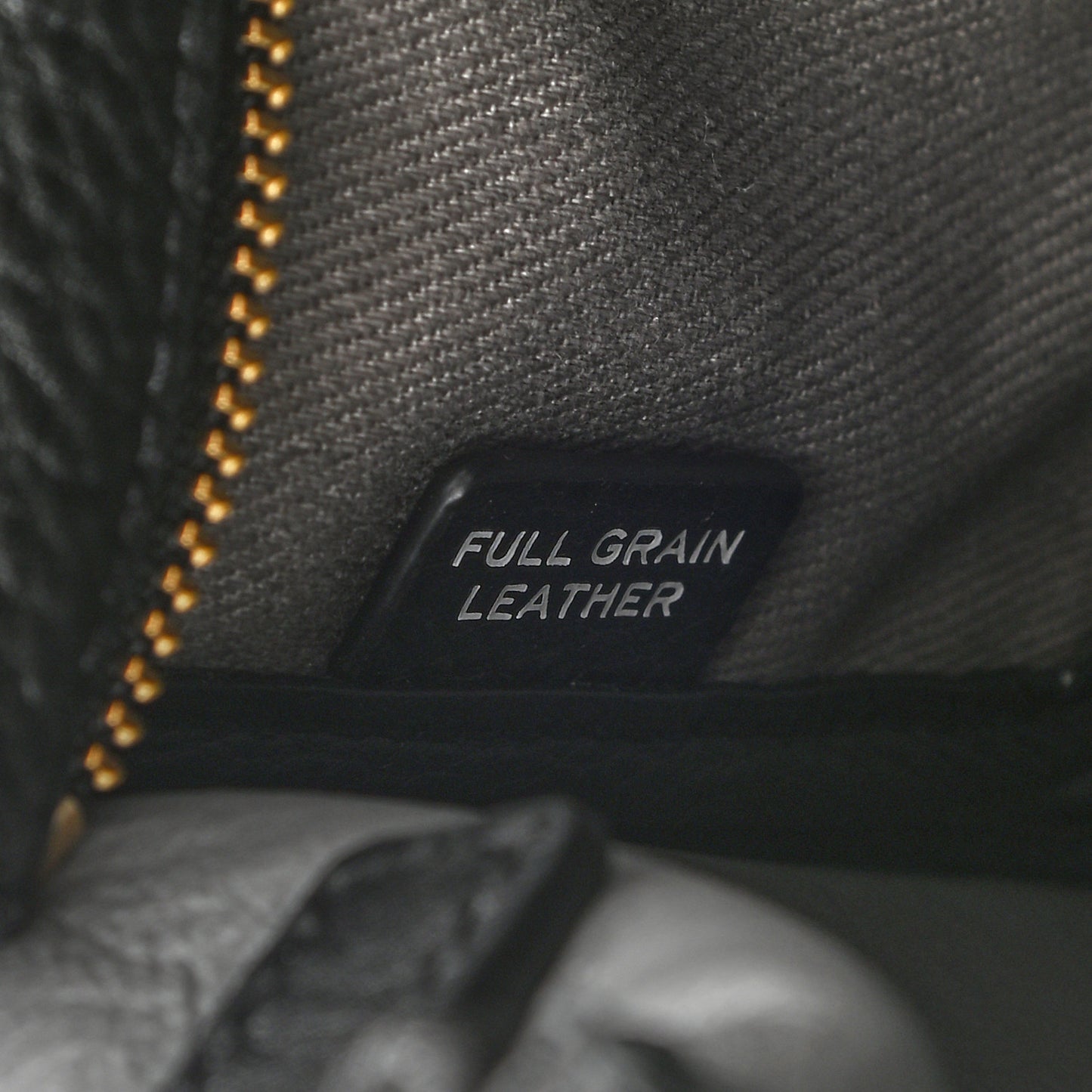 Grained Calfskin Small The Tote Bag Black