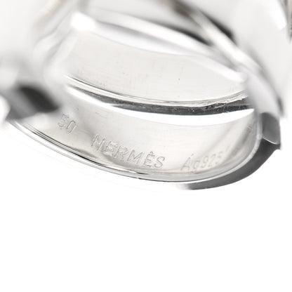 Hermes Sterling Silver Clou de Forge Ring 50 5.25 5 of 7