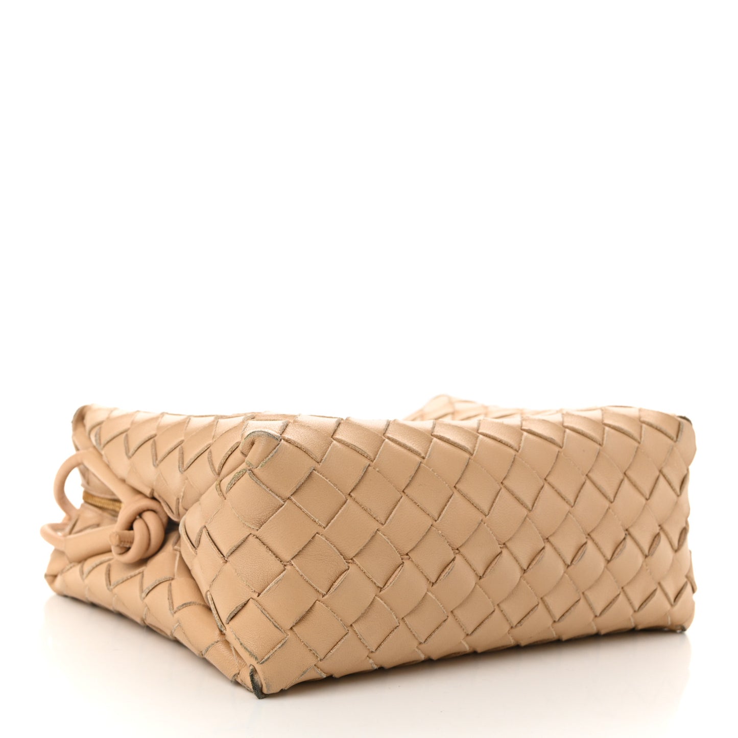 Nappa Intrecciato Small Loop Camera Bag Almond