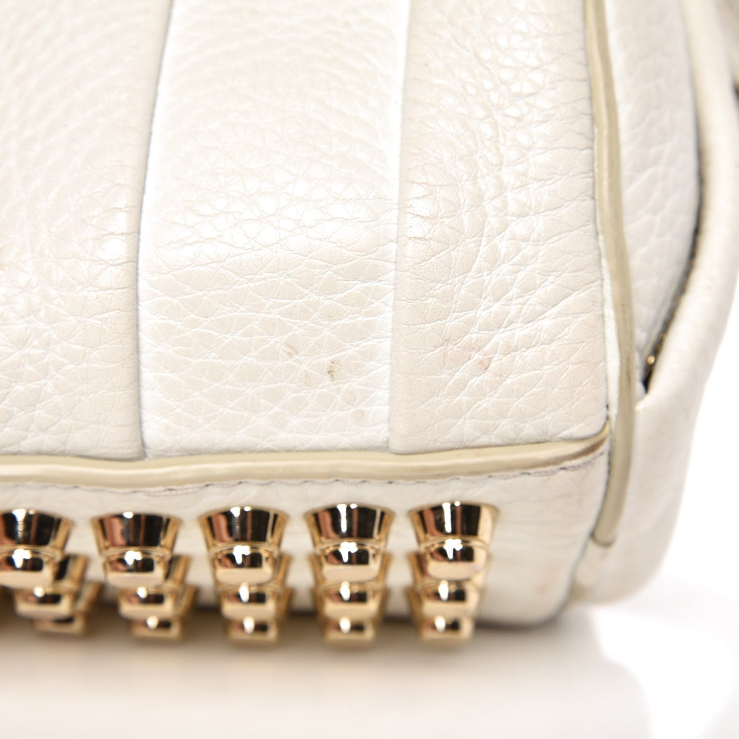 Pebbled Lambskin Mini Rockie White Gold Hardware