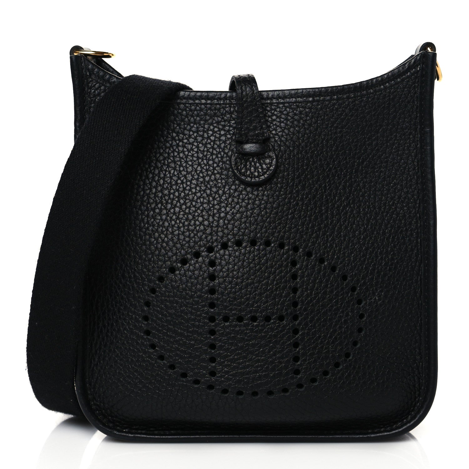 Hermes Taurillon Clemence Evelyne TPM Black 1 of 11