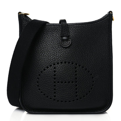 Hermes Taurillon Clemence Evelyne TPM Black 1 of 11
