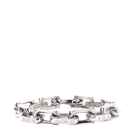 Louis Vuitton Monogram Chain Bracelet L Silver 1 of 6