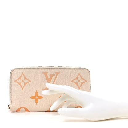 Louis Vuitton Empreinte Monogram Giant By The Pool Zippy Wallet Cream Saffron 2 of 6
