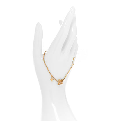 Louis Vuitton Metal Crystal LV Iconic Bracelet Gold 2 of 6