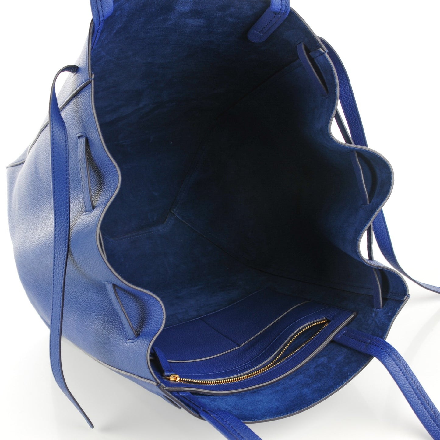 Soft Grained Calfskin Small Cabas Phantom Indigo