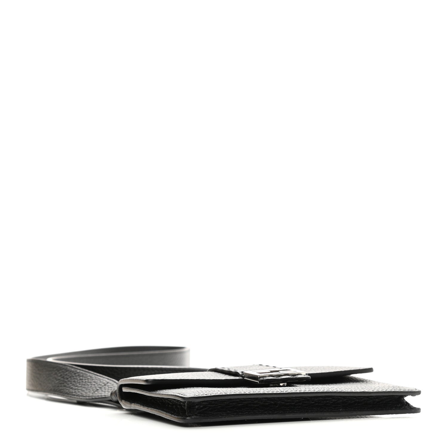 Fendi Cuoio Romano Selleria Baguette Belt Pouch Black 4 of 12