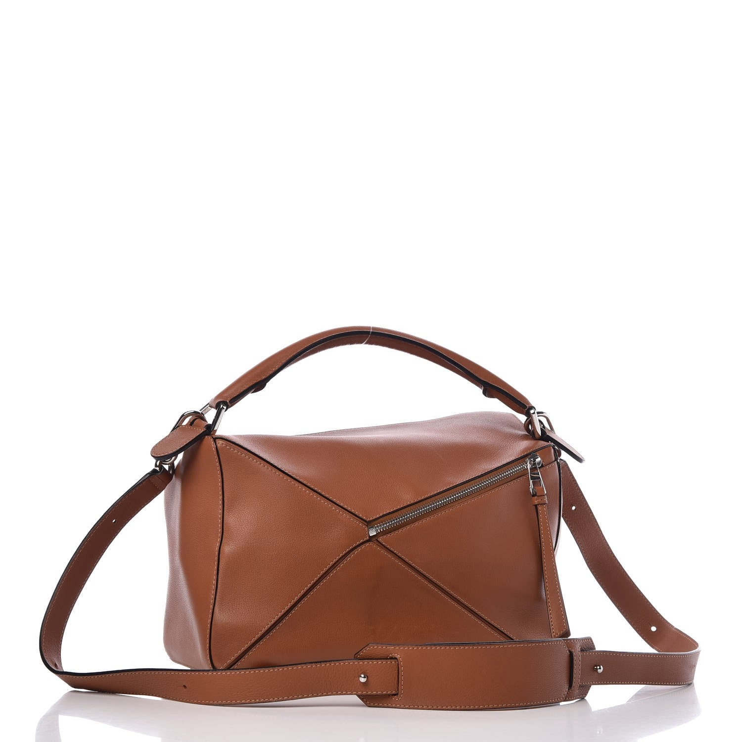 Loewe Calfskin Medium Puzzle Bag Tan 4 of 13