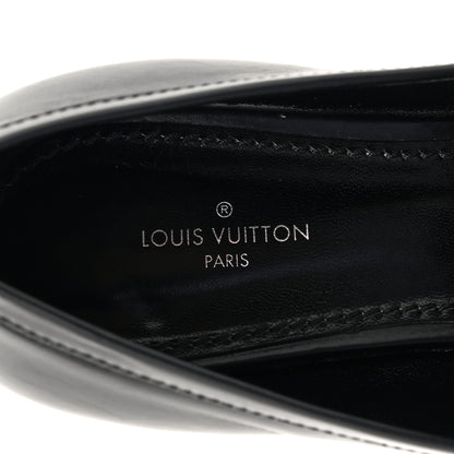 Louis Vuitton Calfskin Upper Case Flat Loafer 38 Black 8 of 9