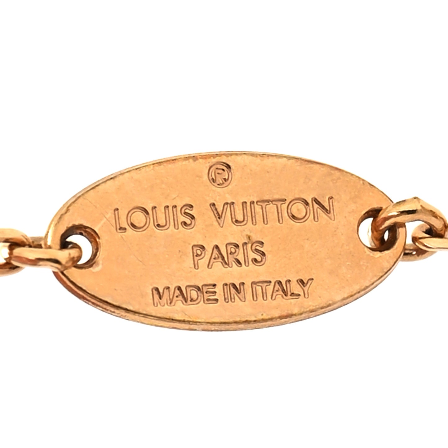 Swarovski LV and V Heart Strass Bracelet Rose Gold