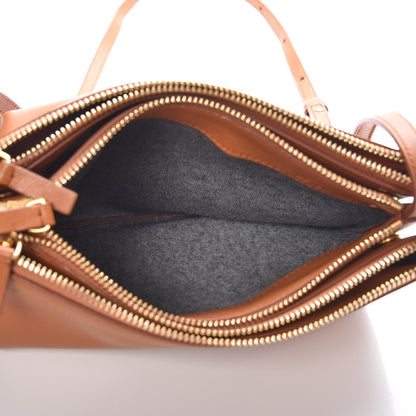 Celine Lambskin Small Trio Crossbody Bag Tan 5 of 7