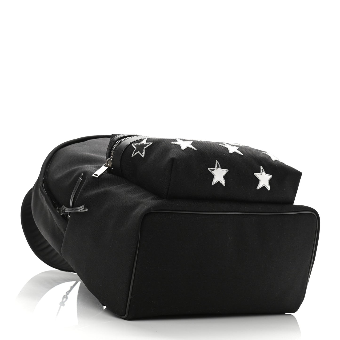 Canvas Stars Print Hunting Backpack Black Silver