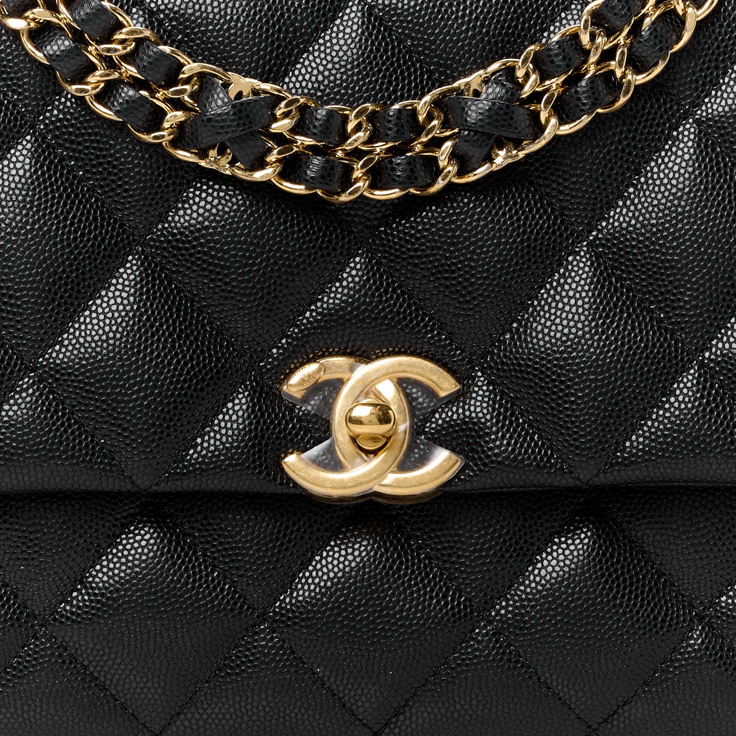 Chanel Caviar Quilted Coco First Flap Black 8 of 11