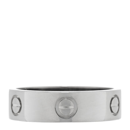 Cartier 18K White Gold 5.5mm LOVE Ring 60 9.25 3 of 4