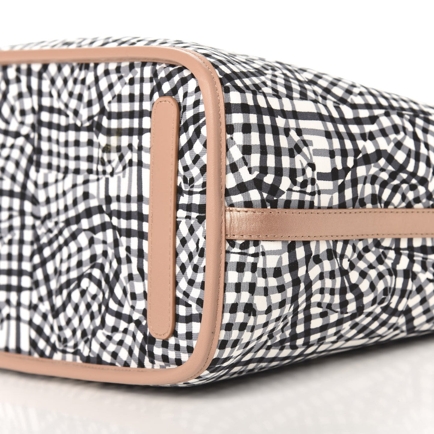 Metallic Visetos Medium Reversible Shopper Tote Champagne Gold