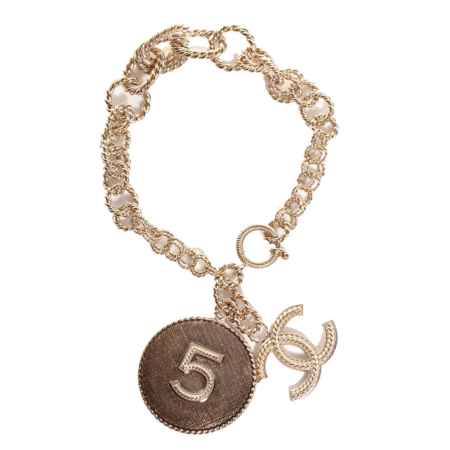 CC N°5 Medallion Bracelet Gold