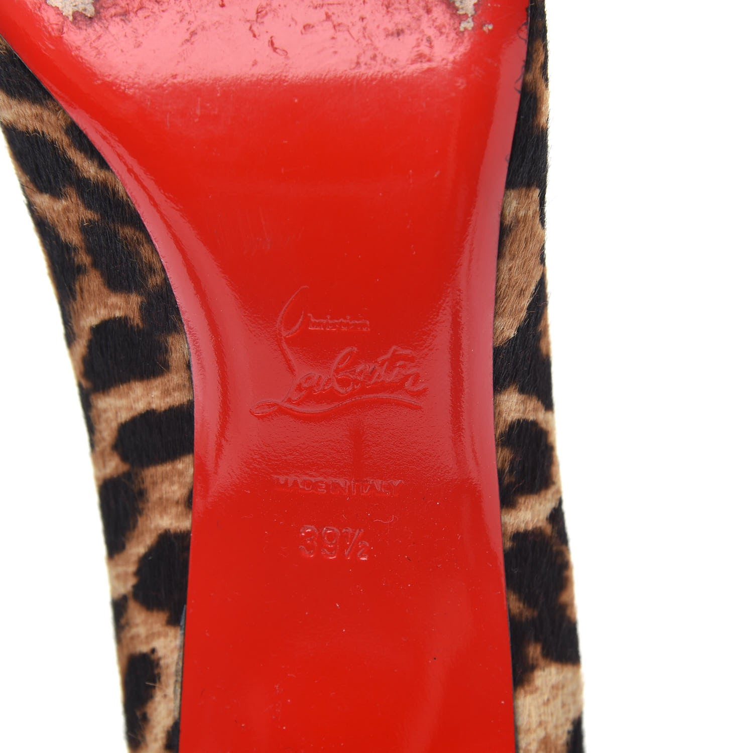 Christian Louboutin Pony Hair Leopard Decollete 554 70 Pumps 39.5 7 of 9