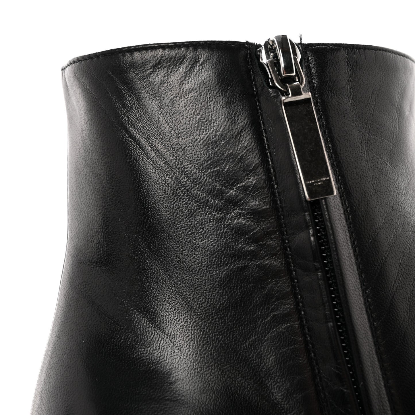 Nappa Vendome Loulou Ankle Zip Boots 39.5 Black