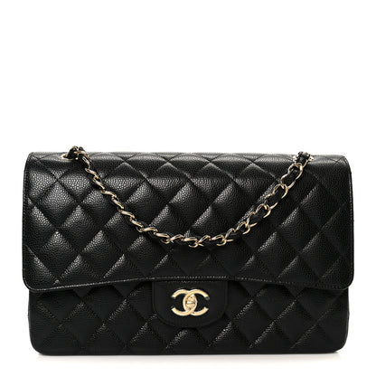 Chanel Caviar Quilted Jumbo Double Flap Black 1 of 12
